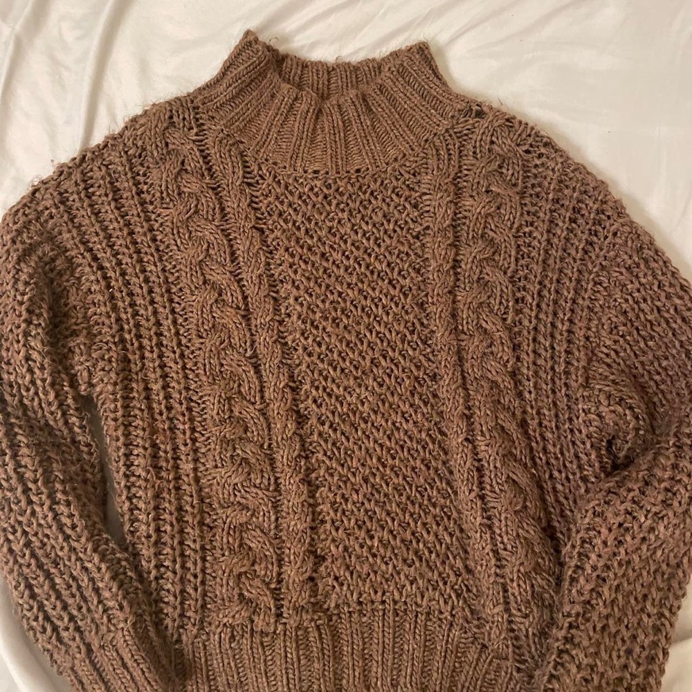 brown tint autumn sweater